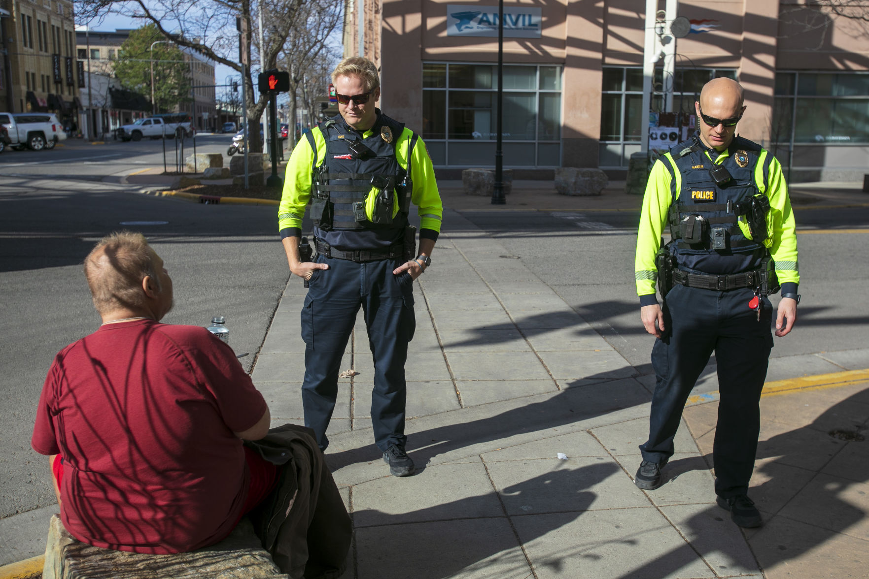 Downtown Billings Police officers